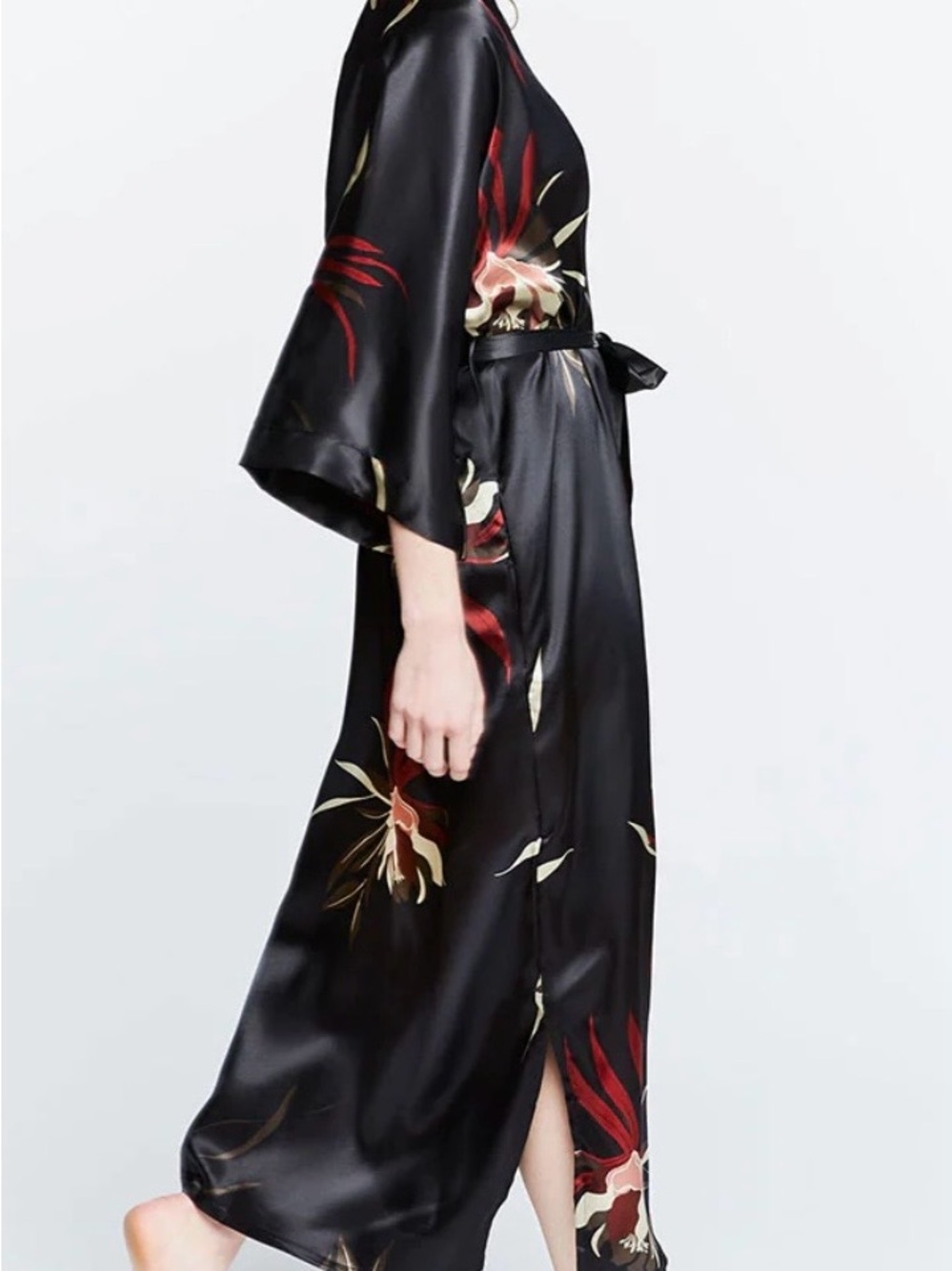HANA LONG KIMONO ROBE - Picture 9 of 9